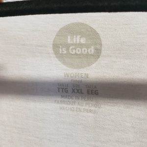 Life Is Good Tops - Life's good white v-neck tshirt Life Is Good Tops - Life's good white v-neck tshirt